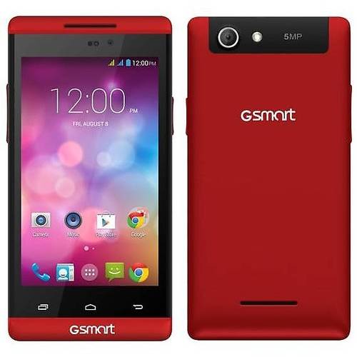 Smartphone Gigabyte GSmart ROMA R2 Plus, Dual Sim, IPS LCD capacitive touchscreen 4.0'', Cortex-A7 1.3 GHz, 1GB RAM, 8GB flash, 5.0MP si 0.3MP, 3G, Android 4.4, Red