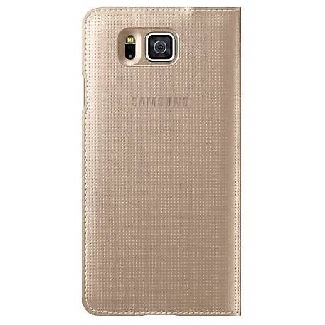 Husa Flip Cover Samsung EF-CG850BFEGWW Gold pentru G850 Galaxy S5 Alpha