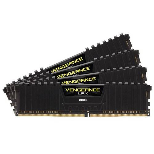 Memorie Corsair Vengeance LPX Black 16GB DDR4 2666MHz CL16 Kit Quad Channel