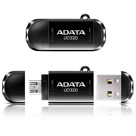 Memorie USB A-DATA DashDrive Durable UD320, 16GB, USB 2.0, Negru