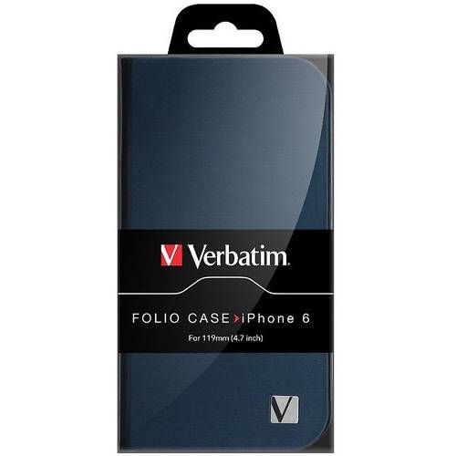 Husa Folio Book Verbatim pentru iPhone 6 Plus, Albastru