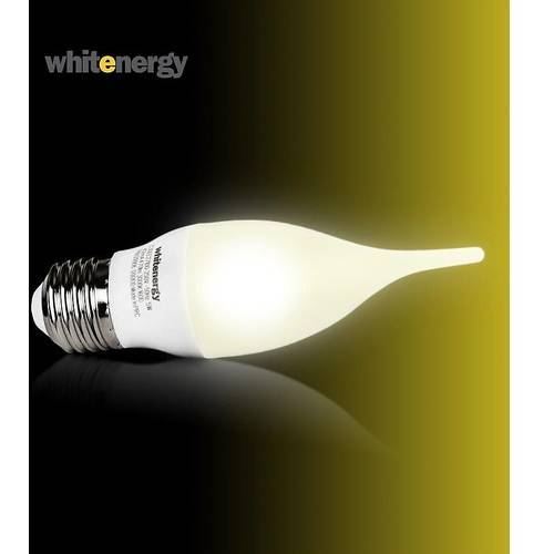 Bec cu LED Whitenergy 5.0W, 230V Fasung E27, Alb lapte tip Lumanare C30L