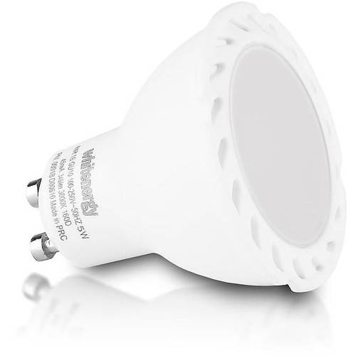 Bec cu LED Whitenergy 5.0W, 230V, GU10, Alb Cald tip Spot MR16