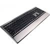 Tastatura Tastatura Canyon CNS-HKB4US, Slim Multimedia, USB, Negru/Argintiu