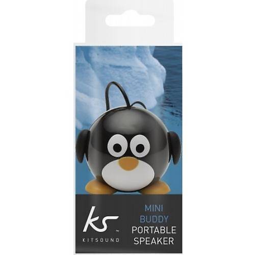 Boxa portabila Kitsound Trendz Mini Buddy Penguin, Negru