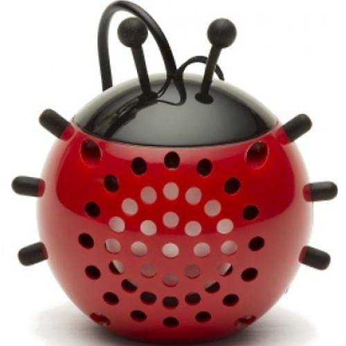 Boxa portabila Kitsound Trendz Mini Buddy Ladybird, Rosu/Negru