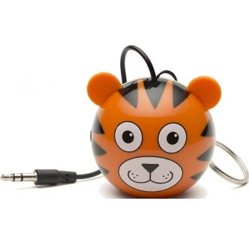 Boxa portabila Kitsound Trendz Mini Buddy Tiger, Portocaliu/Negru