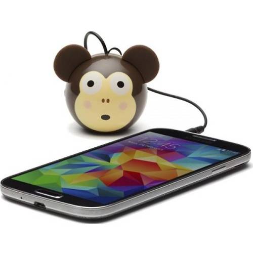 Boxa portabila Kitsound Trendz Mini Buddy Monkey, Maro