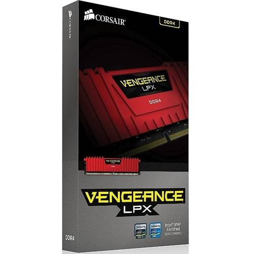 Memorie Corsair Vengeance LPX Red 16GB DDR4 2666MHz CL16 Kit Quad Channel