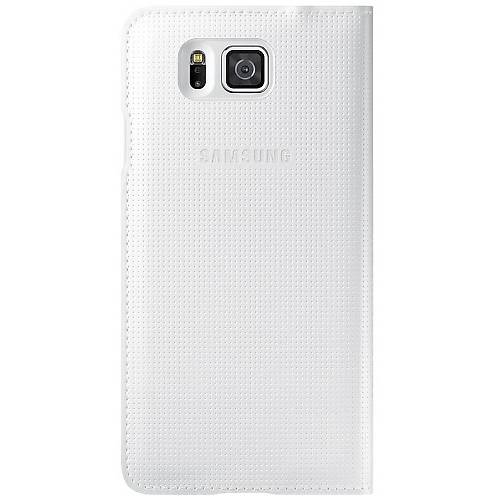 Samsung Husa protectie tip Flip Alba pentru SM-G850 Galaxy S5 Alpha