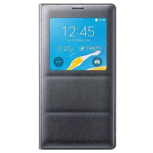 Samsung Husa S View Cover EF-CN910BCEGWW, compatibila Galaxy Note 4, Negru