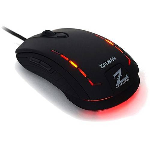 Mouse gaming Zalman ZM-M401R1 2500 dpi, 6 butoane, USB, Negru