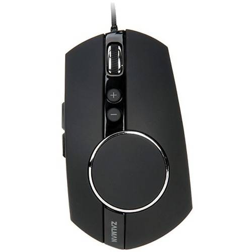 Mouse gaming Zalman ZM-GM3, 8200 dpi, 9 butoane, USB, Negru