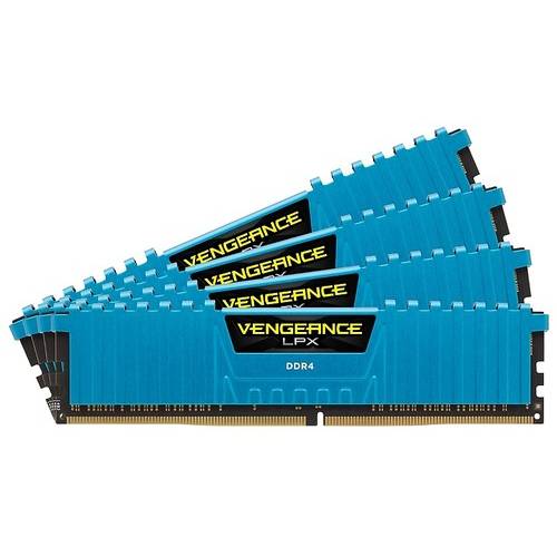 Memorie Corsair Vengeance LPX Blue, 16GB DDR4, 2666MHz CL16, Kit Quad Channel