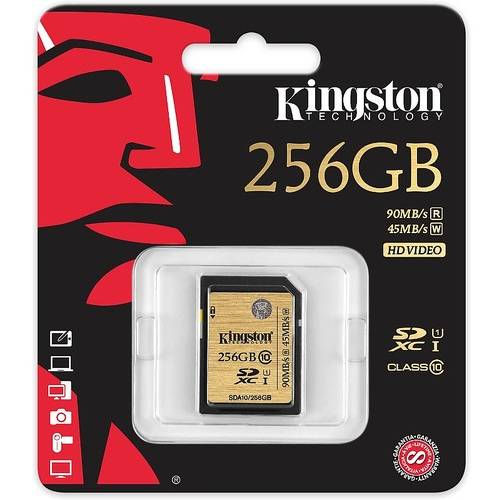 Card Memorie Kingston SDXC UHS-I, 256GB, Class 10