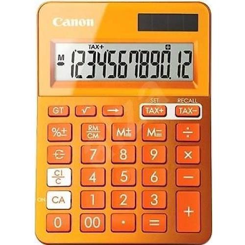 Calculator de birou Canon LS-123K, 12 digiti, Portocaliu