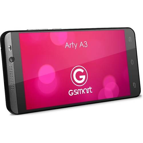 Smartphone Gigabyte GSmart Arty A3, Dual Sim, IPS LCD capacitive touchscreen 5.0'', Cortex-A7 1.3 GHz, 1GB RAM, 4GB flash, 8.0MP si 2.0MP, Mali 400MP2, 3G, Android 4.4.2, Alb