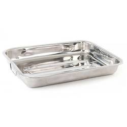 Tava cuptor inox cu 2 manere, 40 x 30 x 24 cm, Vanora