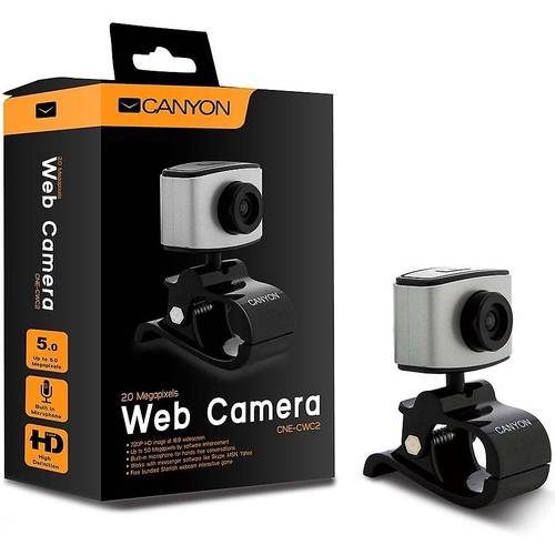 Camera WEB Canyon CNE-CWC2, 2 MP, HD, Neagra