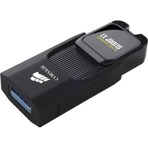 Memorie USB Corsair Voyager Slider X1, 16GB, USB 3.0, Negru