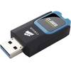 Memorie USB Corsair Voyager Slider X2, 32GB, USB 3.0, Negru/Albastru
