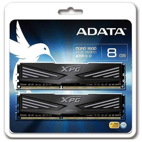 Memorie A-DATA XPG V1, 8GB DDR3, 1600MHz CL9, Kit Dual Channel