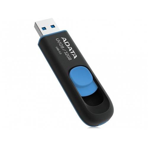 Memorie USB ADATA UV128, 32GB, USB 3.0, Negru/Albastru
