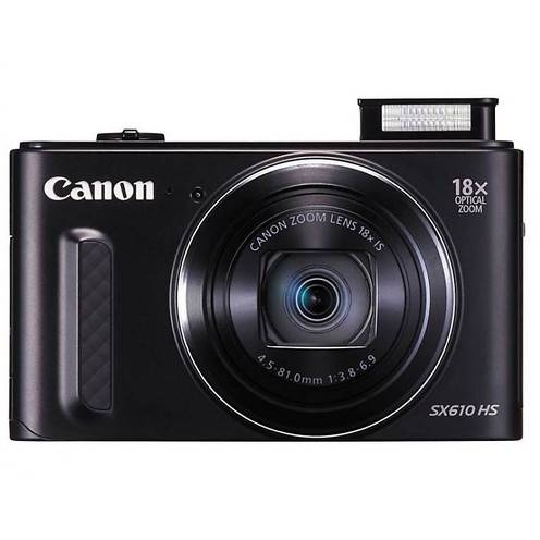 Aparat foto digital Canon PowerShot SX610 HS, 20.2 MP, Negru