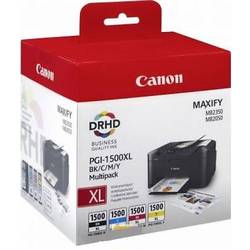 Set cartuse Canon PGI-1500XL, Negru, Cyan, Magenta, Yellow