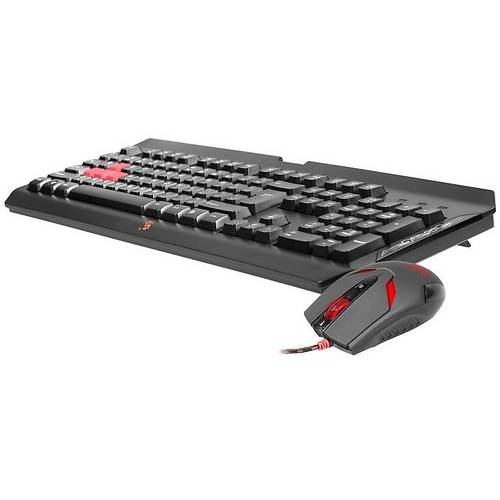 Kit Tastatura si Mouse A4Tech Bloody Q1100 USB, Negru
