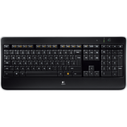 K800, Wireless, Iluminata, Negru