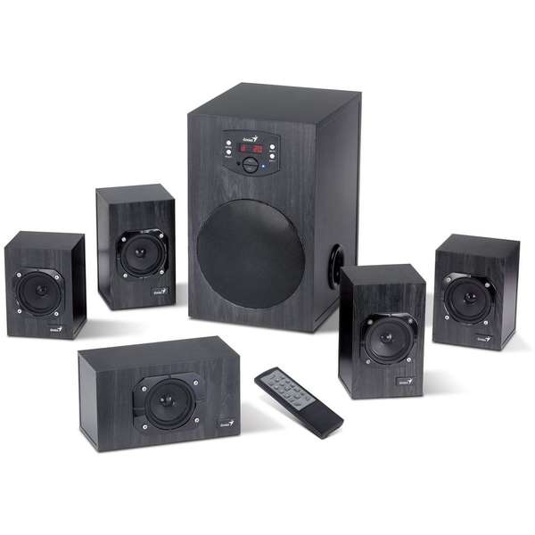 Boxe Genius SW-HF5.1 4500, 5.1, 125W RMS, Negre