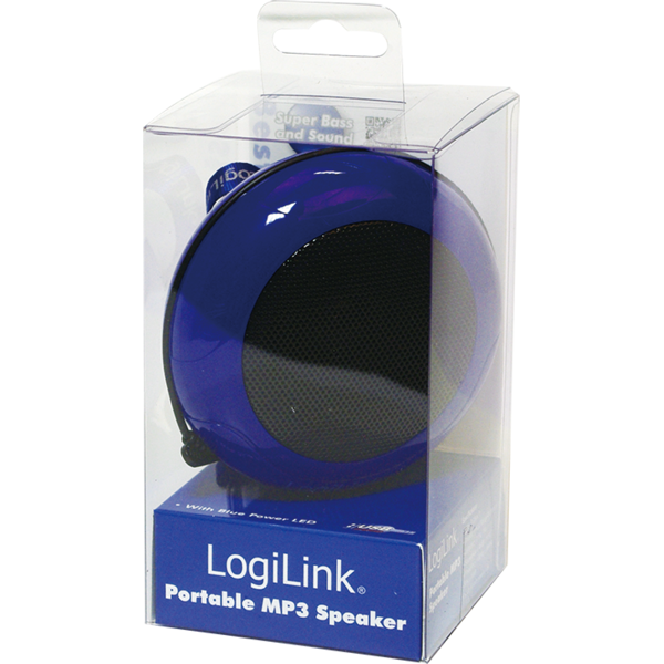 Boxa portabila Logilink SP0018, 2W RMS, Albastru