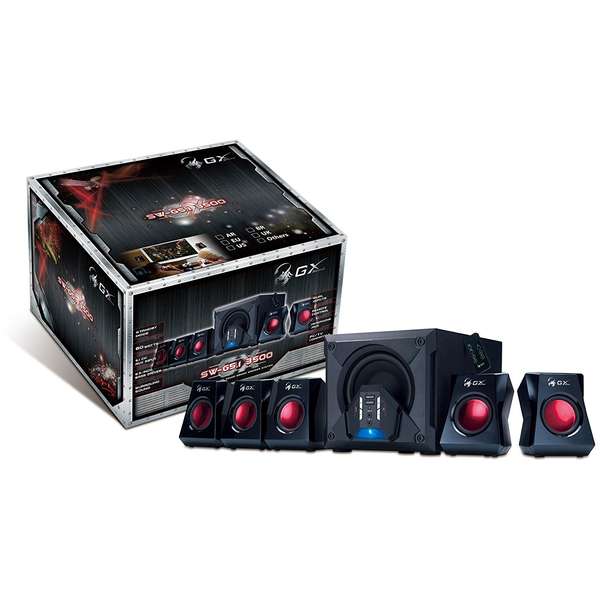 Boxe Genius SW-G5.1 3500 GX Gaming, 5.1, 80W RMS, Negre
