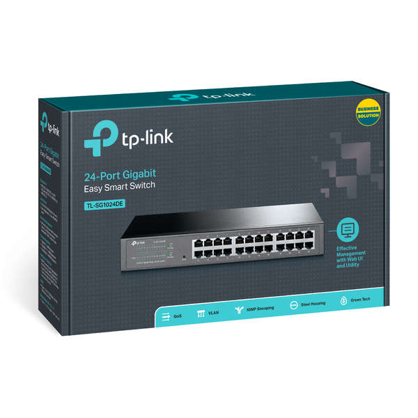 Switch TP-LINK TL-SG1024DE, 24x 10/100/1000 Mbps