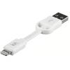Kit Cablu date Apple Lightning - USB, 8.5cm, Alb