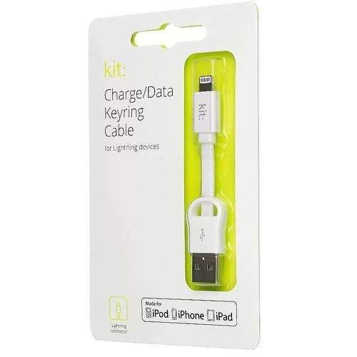 Kit Cablu date Apple Lightning - USB, 8.5cm, Alb