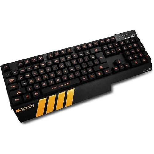 Tastatura gaming Tastatura Gaming Canyon Hazard, USB, 16 taste speciale, Iluminata