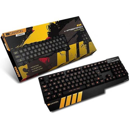 Tastatura gaming Tastatura Gaming Canyon Hazard, USB, 16 taste speciale, Iluminata