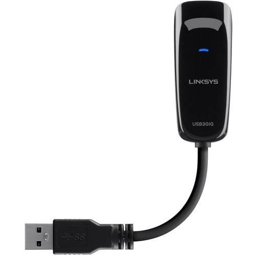 Placa de retea Linksys USB3GIG, RJ45-USB 3.0, 10/100/1000 Mbps