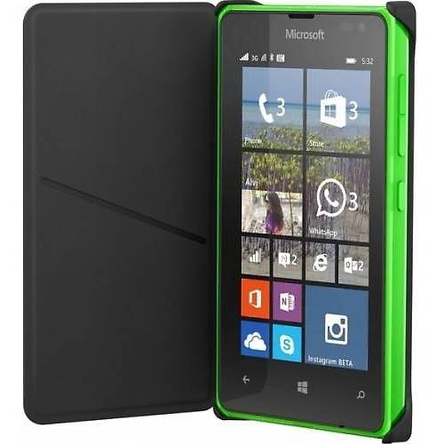 Husa Flip Microsoft Lumia 532, Neagra