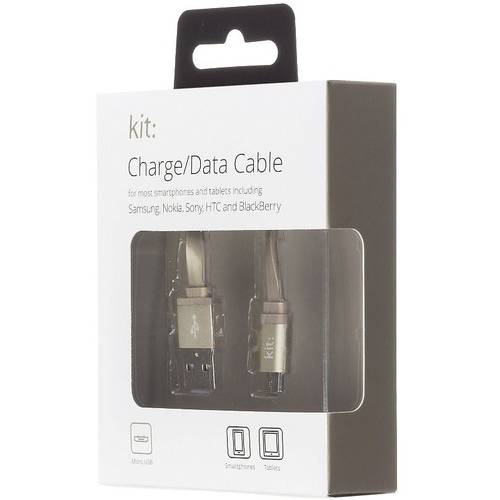 Kit Cablu date Micro USB-USB, plat, 1m, Auriu