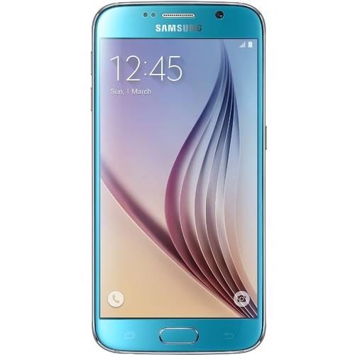 Smartphone Samsung Galaxy S6 G920, Super AMOLED capacitive touchscreen 5.1'', Quad Core 2.1GHz si 1.5GHz, 3GB RAM, 64GB flash, 16MP si 5.0MP, NFC, Android 5.0.2, Albastru