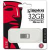 Memorie USB Kingston DataTraveler Micro 3.1, 32 GB, USB 3.1, Argintiu