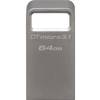 Memorie USB Kingston DataTraveler Micro 3.1, 64 GB, USB 3.1, Argintiu