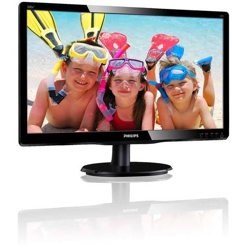 Monitor LED Philips 200V4QSBR, 19.5'', FHD, 8 ms, Negru