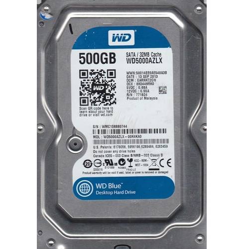 Hard Disk WD Caviar Blue 500GB SATA 3, 32MB, 7200 rpm, 3.5 inch