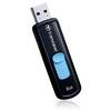 Memorie USB Transcend JetFlash 500, 8GB, USB 2.0, Negru/Albastru
