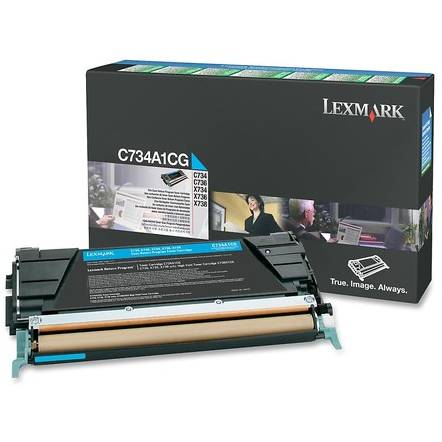 Cartus toner Lexmark Cyan, C734A1CG