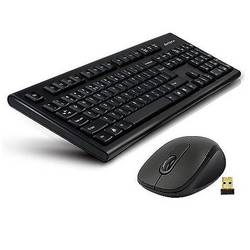 Kit Tastatura si Mouse A4Tech 7100N, Fara Fir, USB, Negru